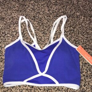 NEW! Colsie Blue and White Women's Bralette Size Medium